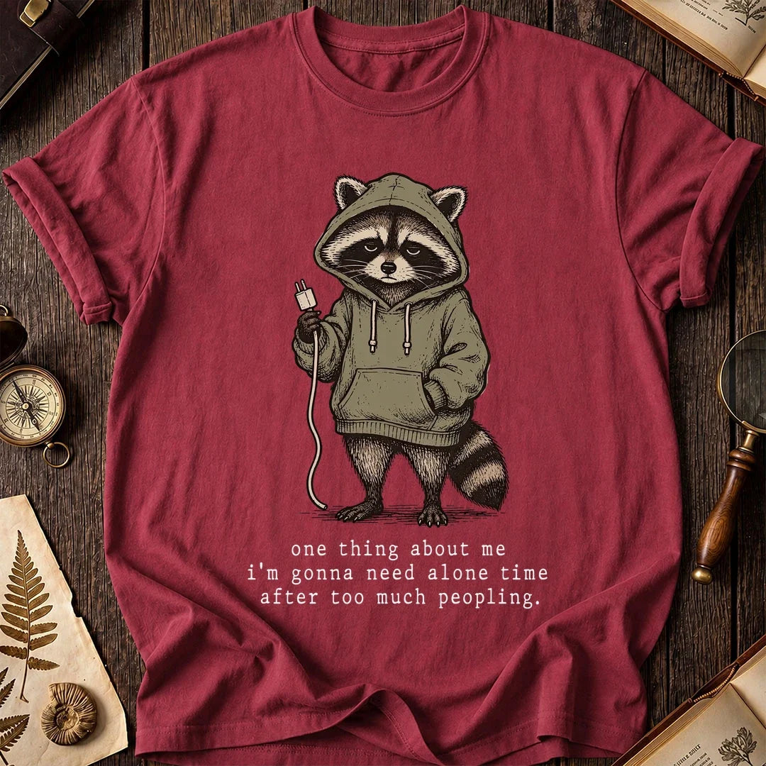 Alone Time Raccoon T-Shirt product image 5