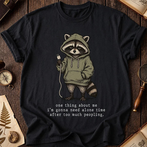 Alone Time Raccoon T-Shirt product image 2