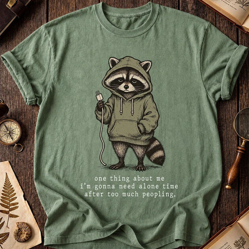 Alone Time Raccoon T-Shirt product image 1