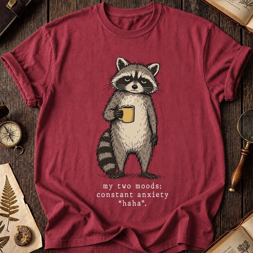 Anxiety Ha Raccoon T-Shirt product image 5