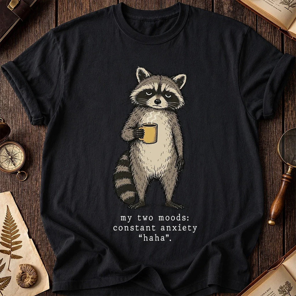 Anxiety Ha Raccoon T-Shirt product image 2