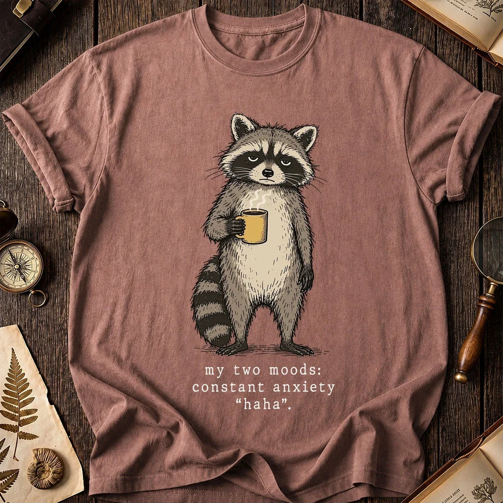 Anxiety Ha Raccoon T-Shirt product image 8