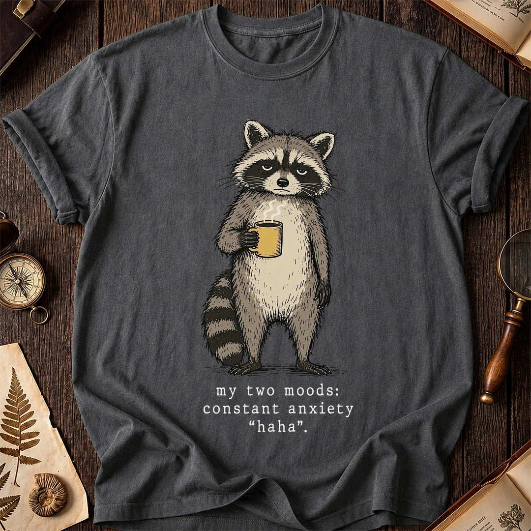Anxiety Ha Raccoon T-Shirt product image 6