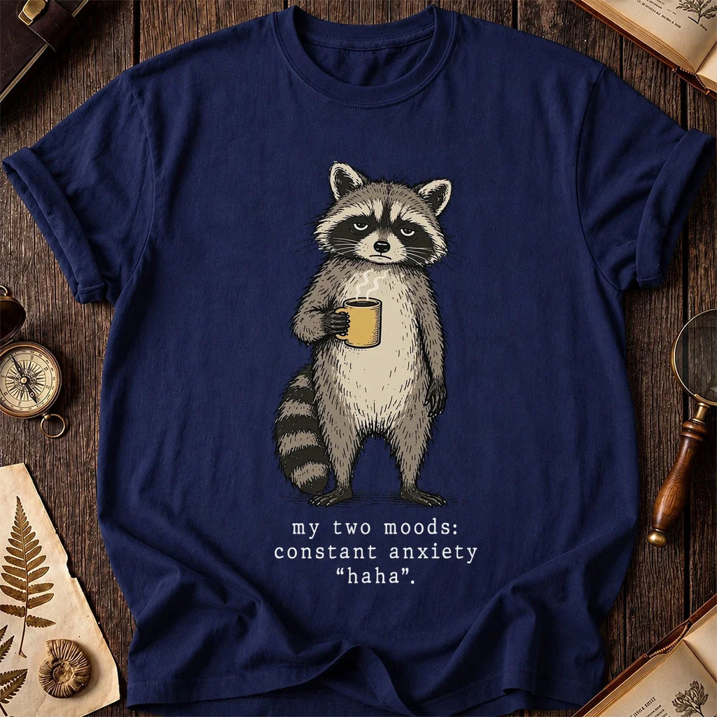 Anxiety Ha Raccoon T-Shirt product image 7