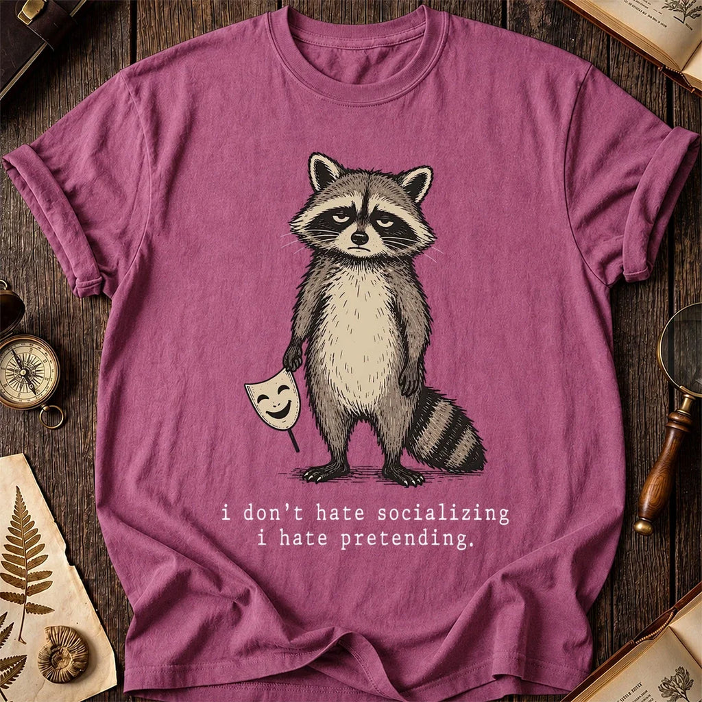 Fake Social Raccoon T-Shirt product image 3