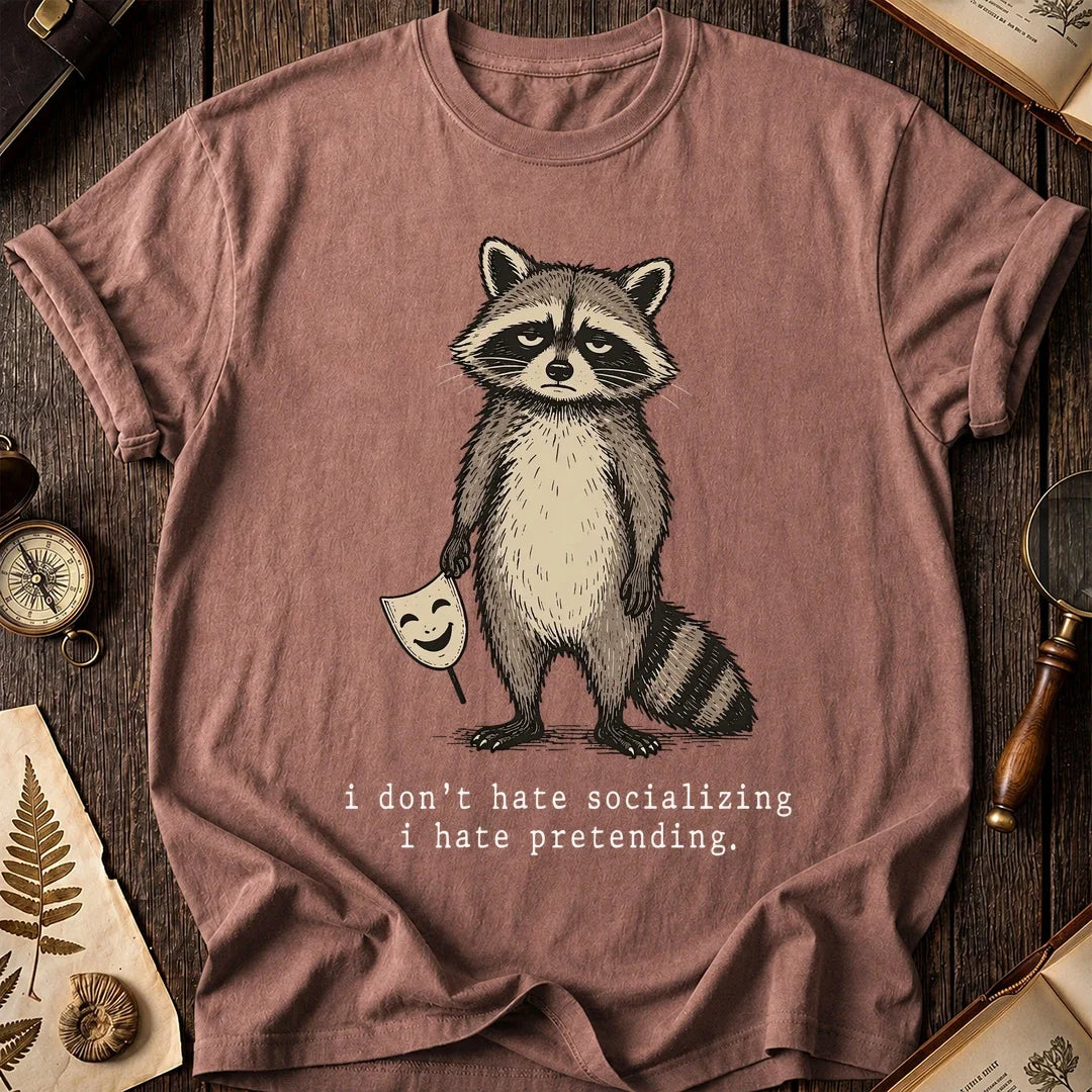 Fake Social Raccoon T-Shirt product image 8