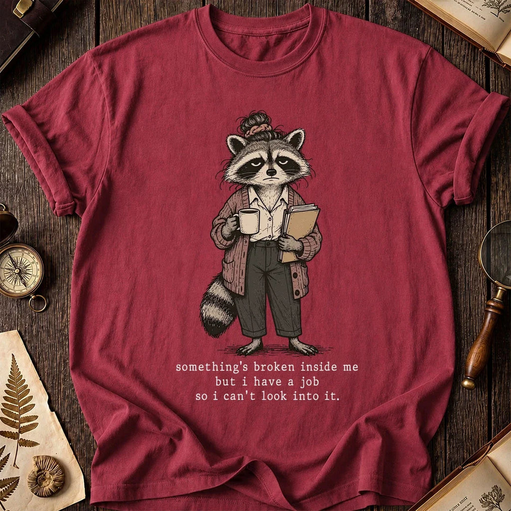 Job Face Raccoon T-Shirt product image 5