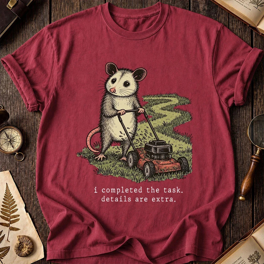 Mowed Enough Possum T-Shirt product image 5