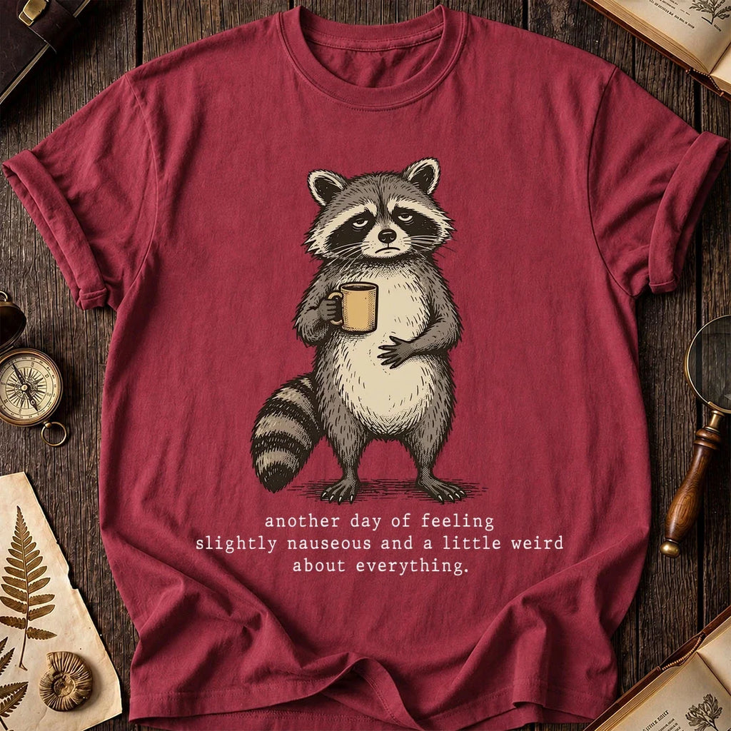 Nauseous Raccoon T-Shirt product image 5
