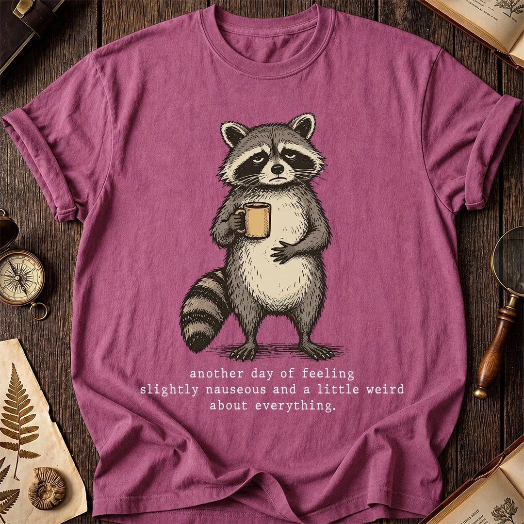 Nauseous Raccoon T-Shirt product image 3