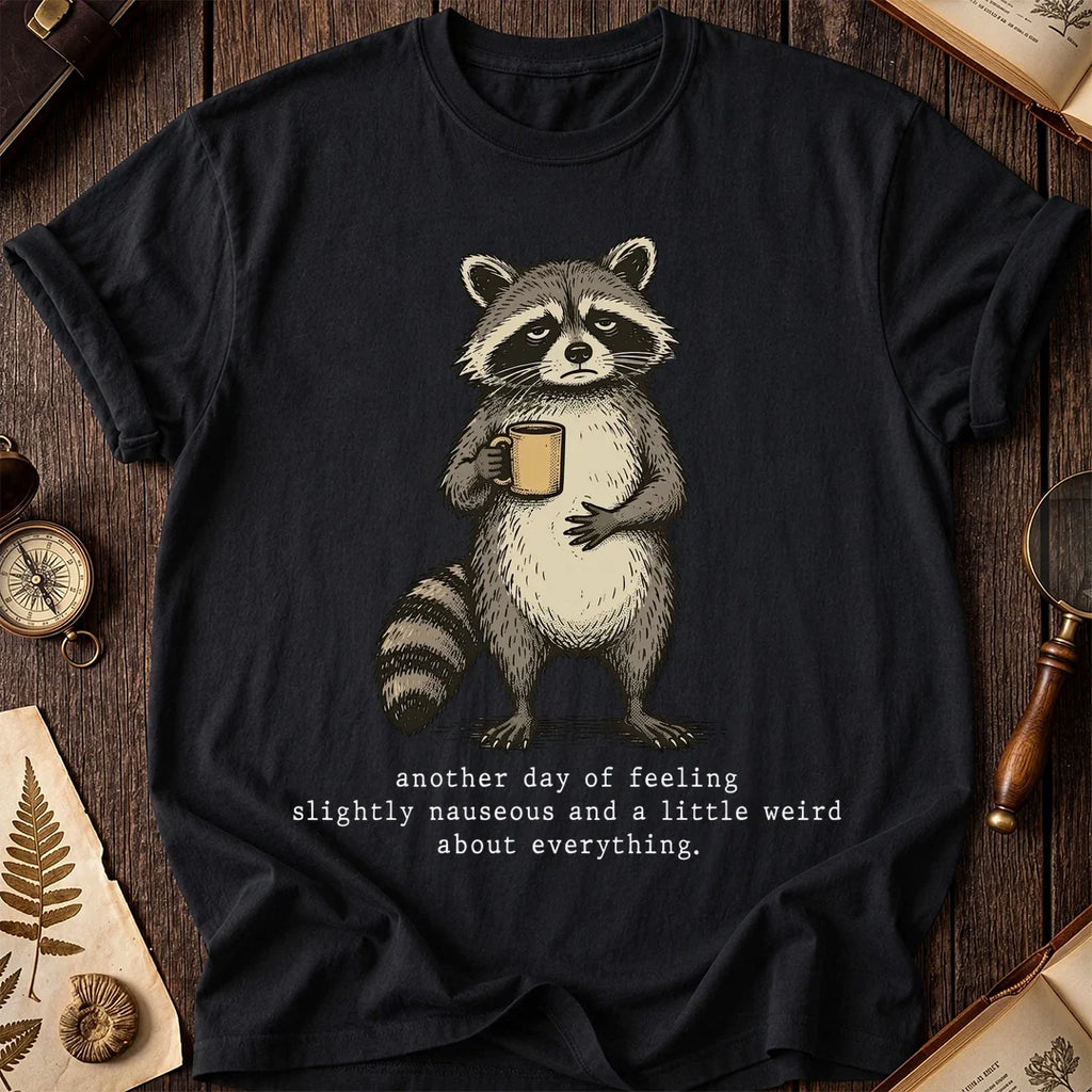Nauseous Raccoon T-Shirt product image 2
