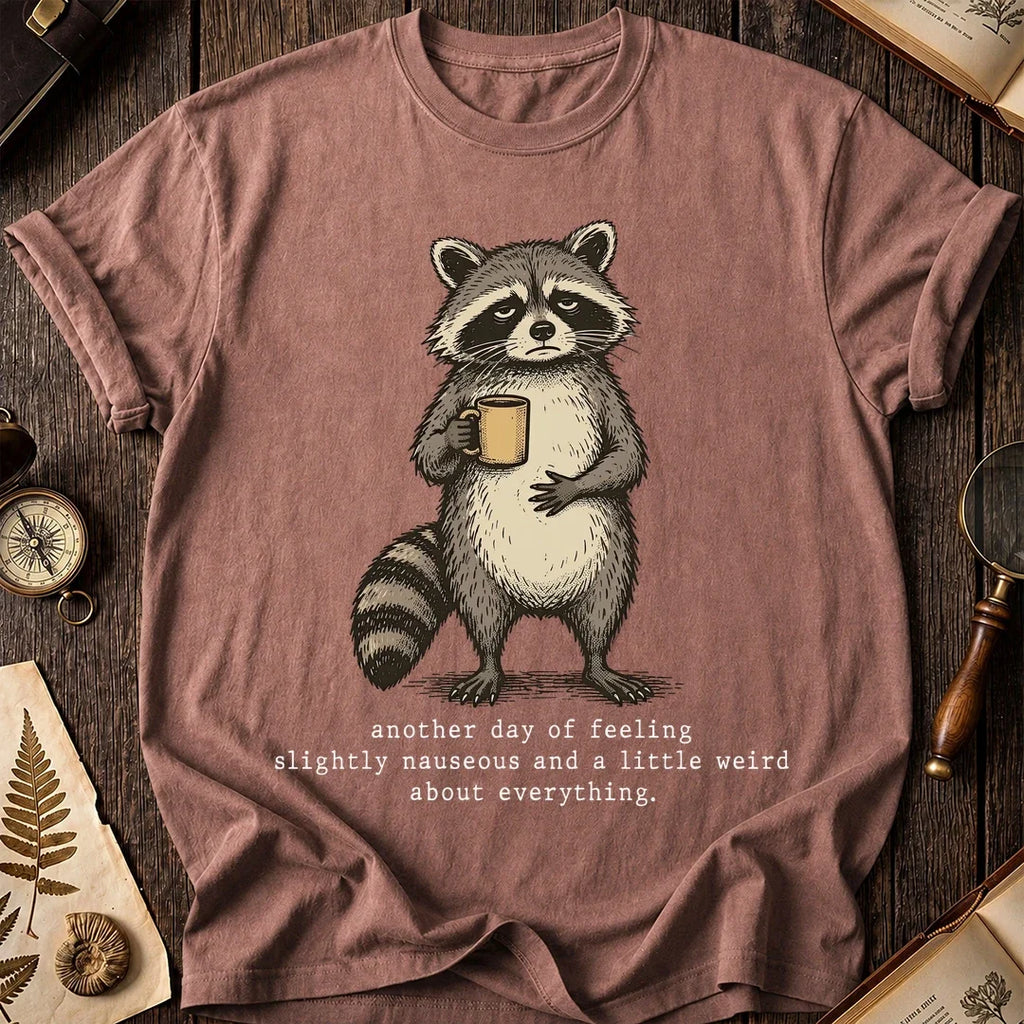 Nauseous Raccoon T-Shirt product image 8