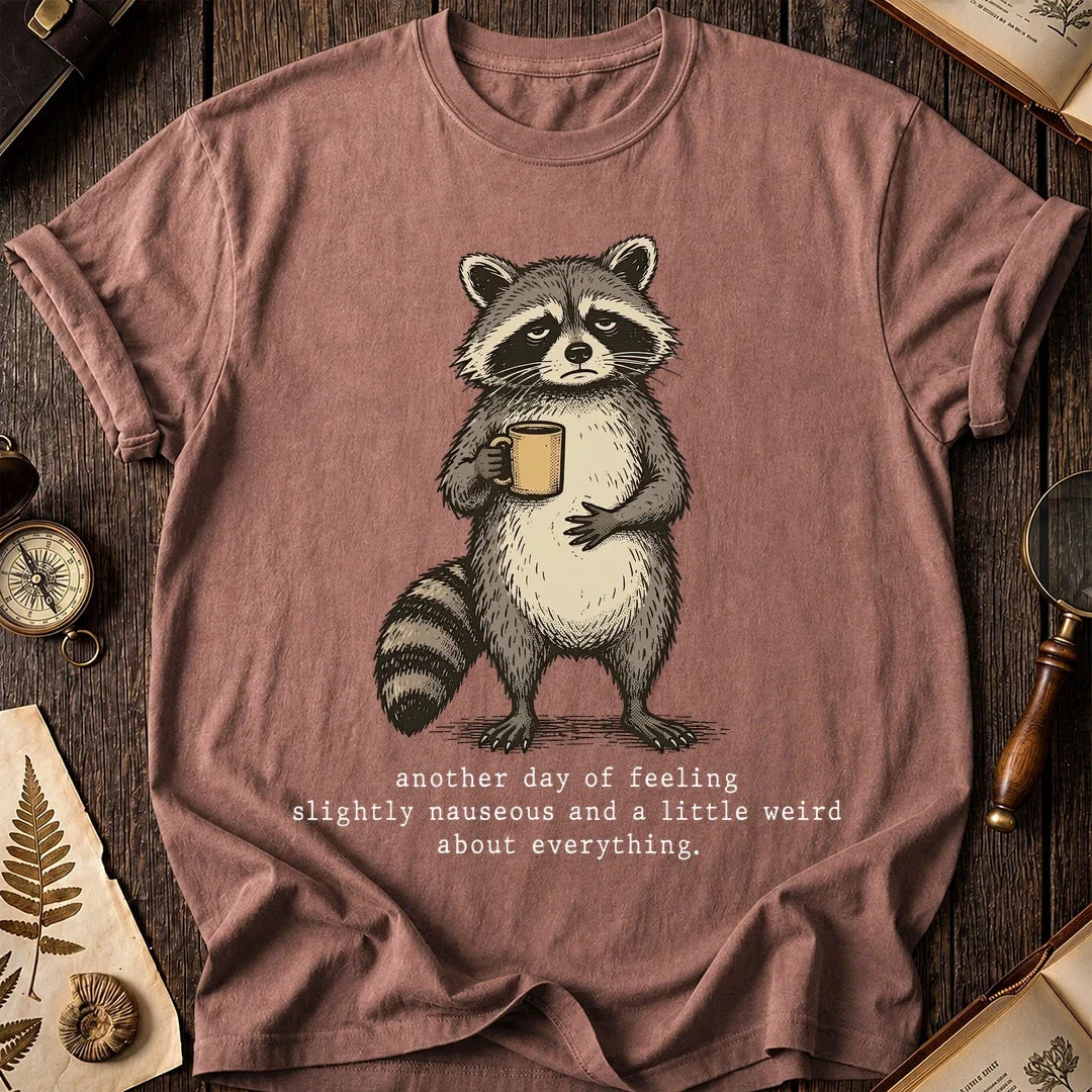 Nauseous Raccoon T-Shirt product image 8