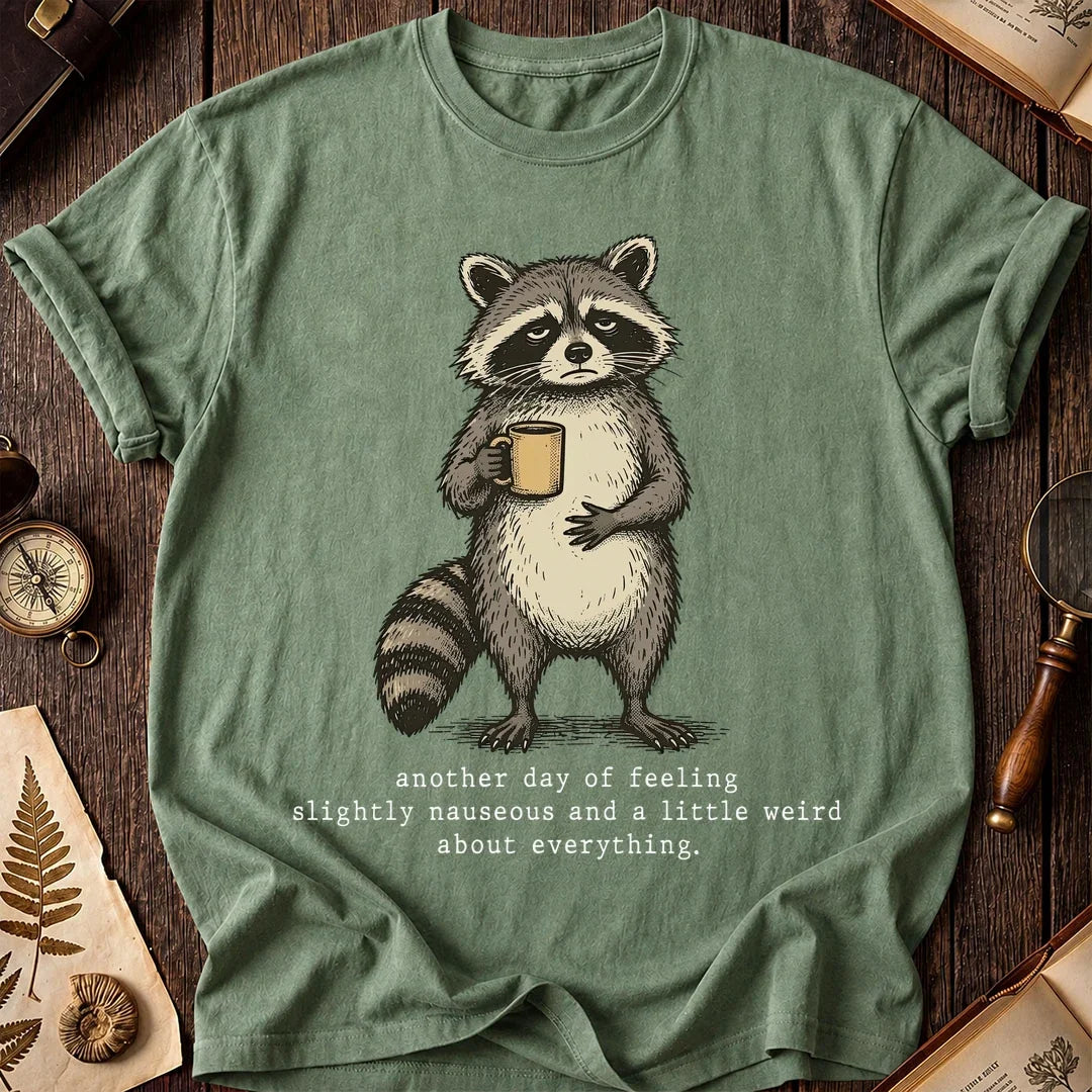 Nauseous Raccoon T-Shirt product image 1