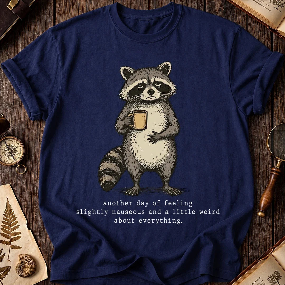 Nauseous Raccoon T-Shirt product image 7