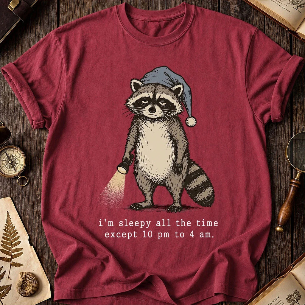 Night Hours Raccoon T-Shirt product image 5