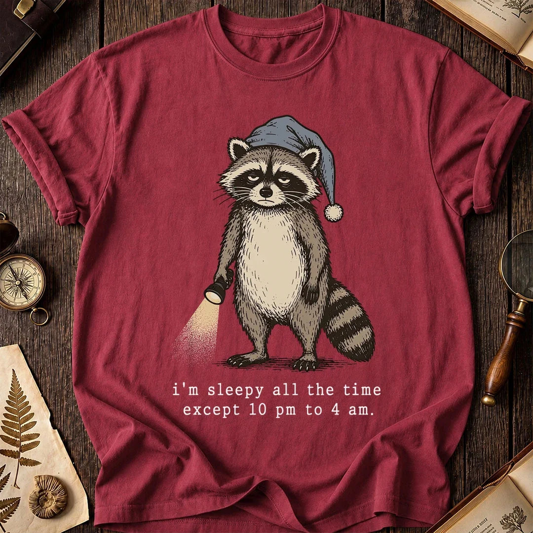 Night Hours Raccoon T-Shirt product image 5