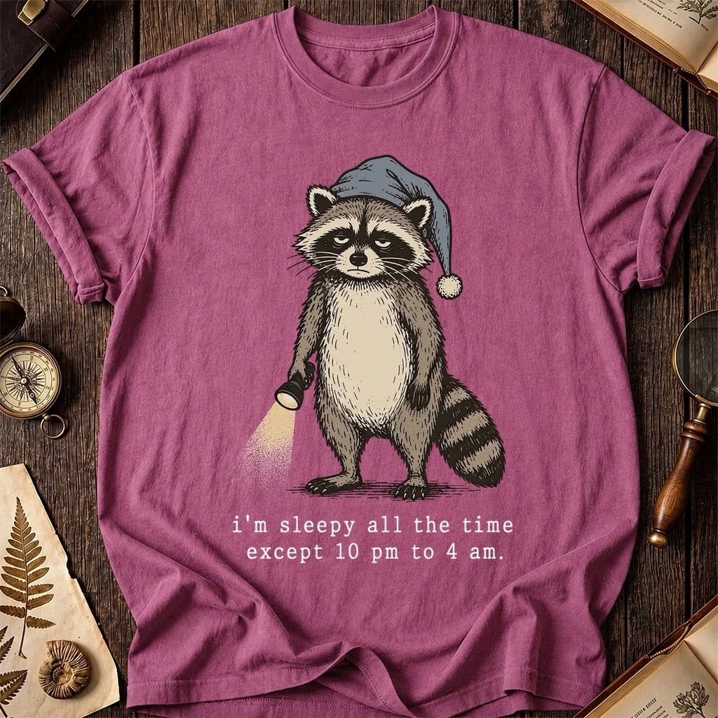 Night Hours Raccoon T-Shirt product image 3