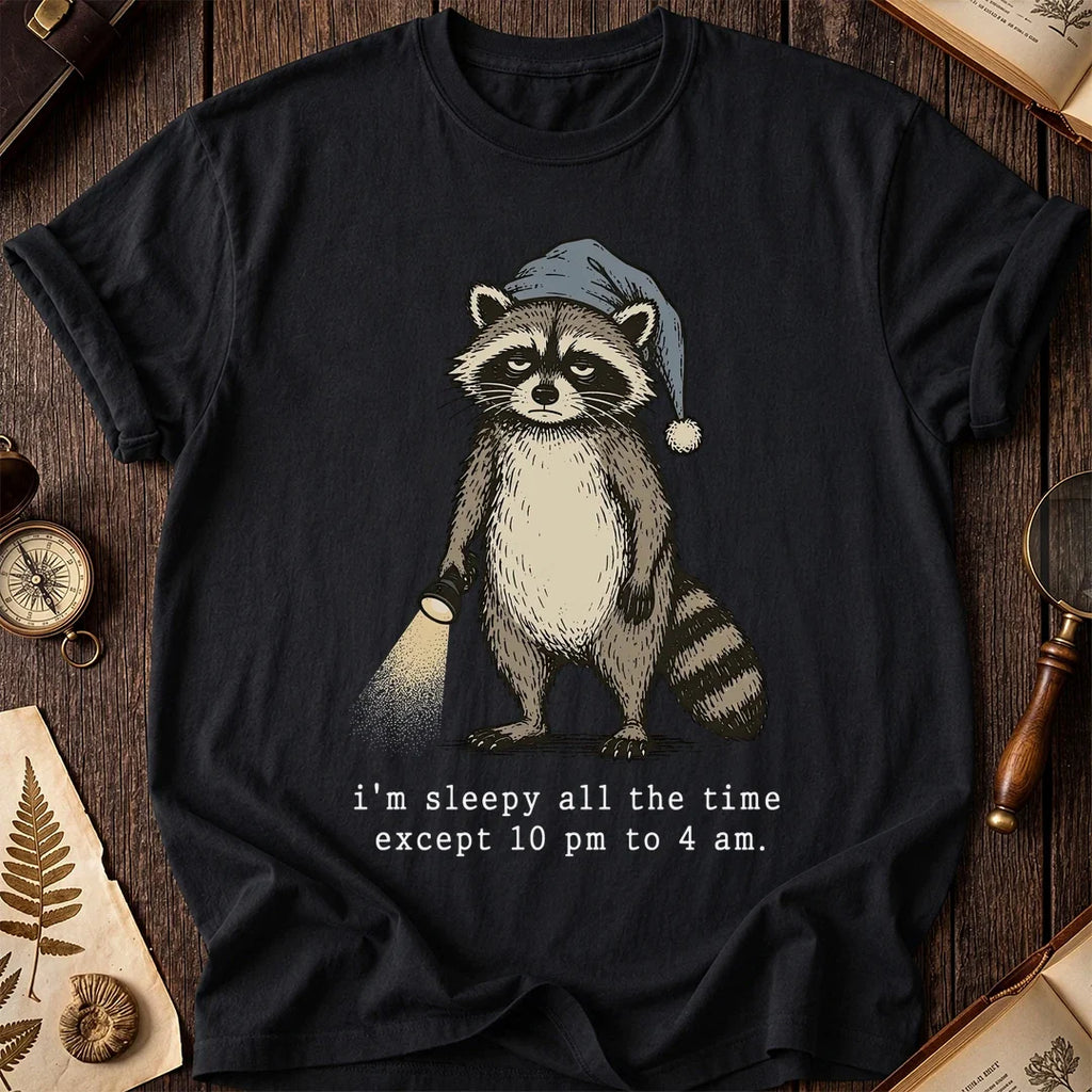 Night Hours Raccoon T-Shirt product image 2