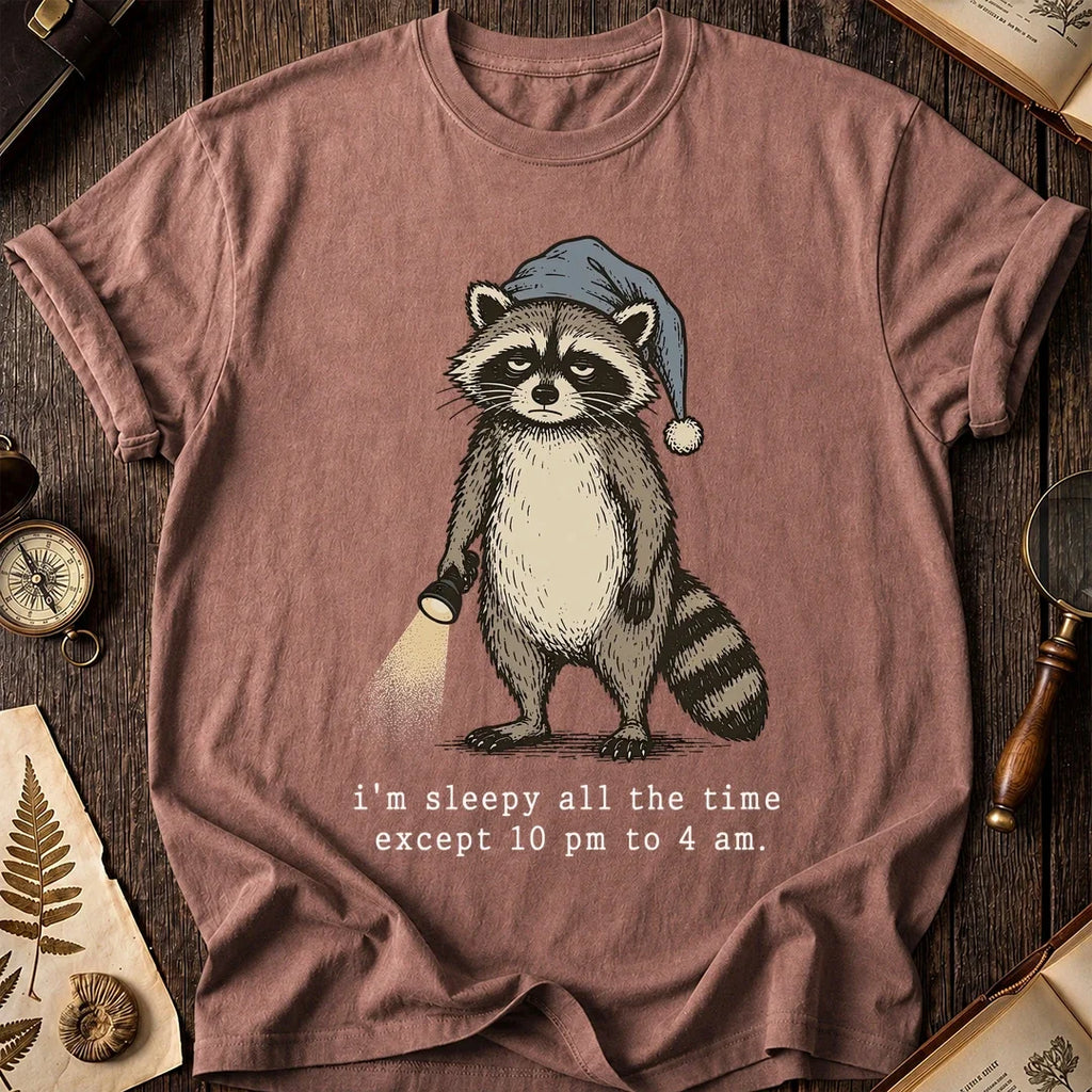 Night Hours Raccoon T-Shirt product image 8