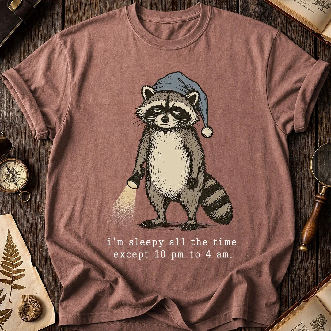 Night Hours Raccoon T-Shirt product image 8