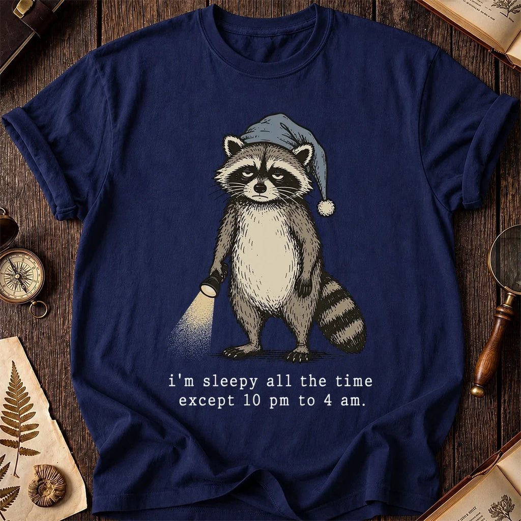 Night Hours Raccoon T-Shirt product image 7