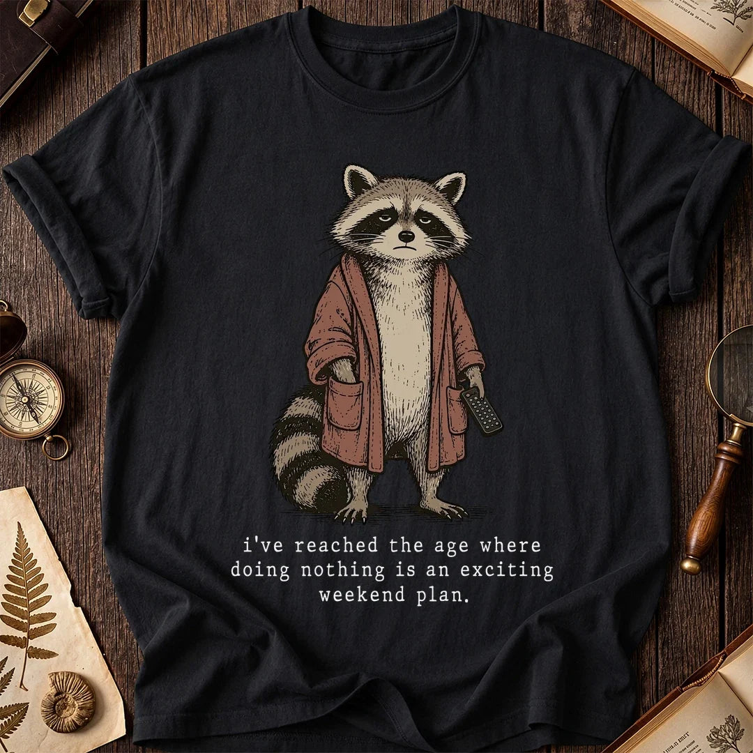 No Plans Raccoon T-Shirt product image 2