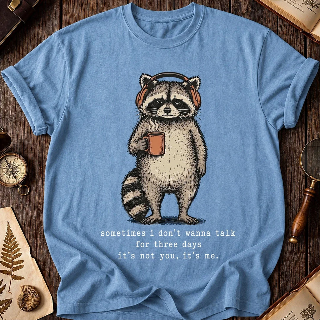 No Talking Raccoon T-Shirt product image 4