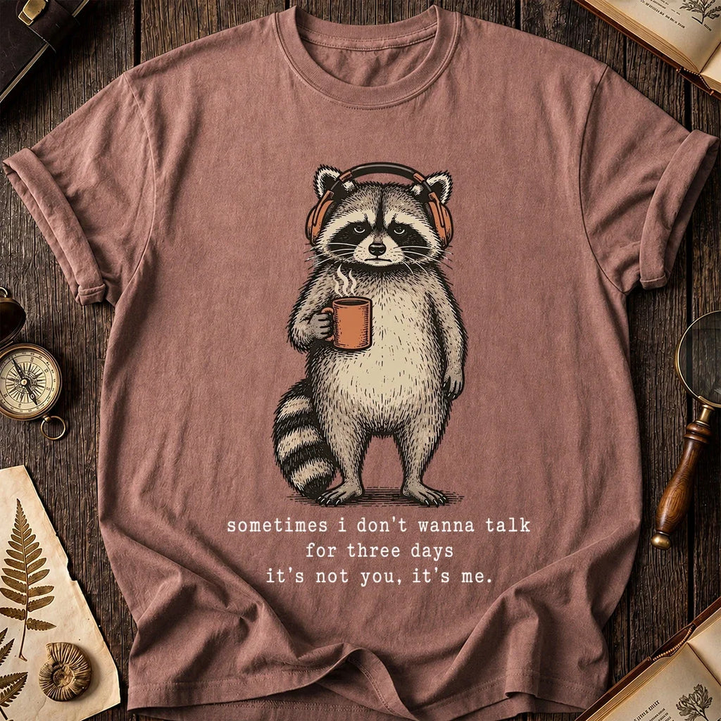 No Talking Raccoon T-Shirt product image 8