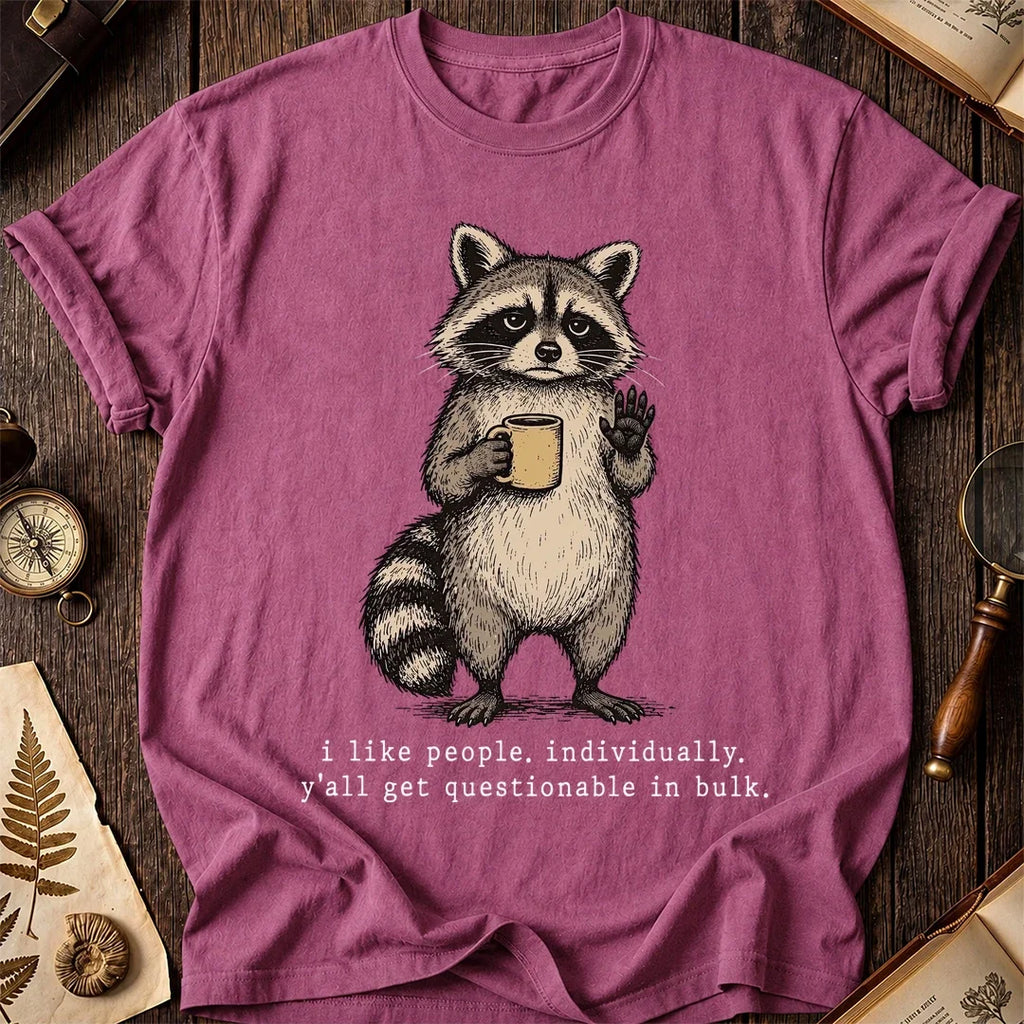 One by Raccoon T-Shirt product image 3