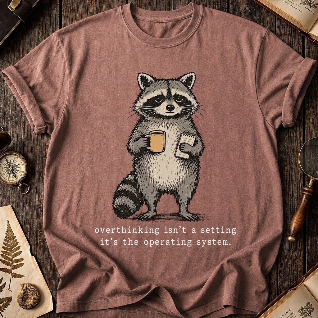Overthink Raccoon T-Shirt product image 8