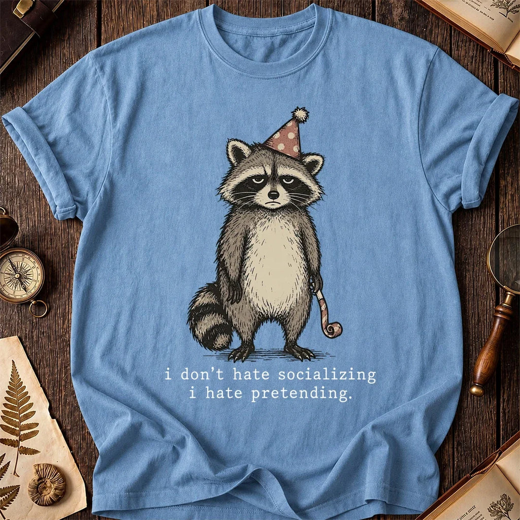 Party Fake Raccoon T-Shirt product image 4