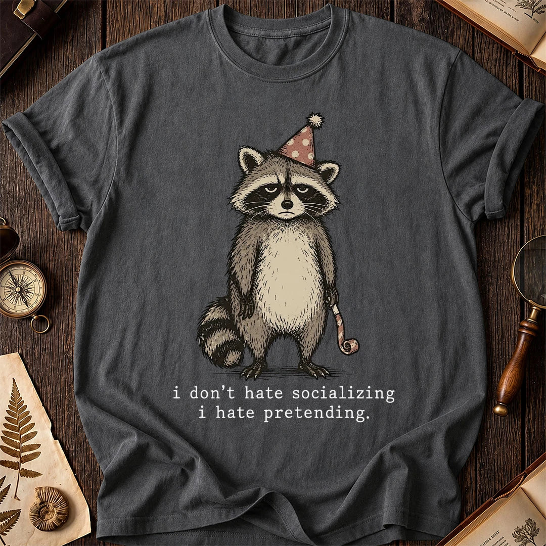 Party Fake Raccoon T-Shirt product image 6