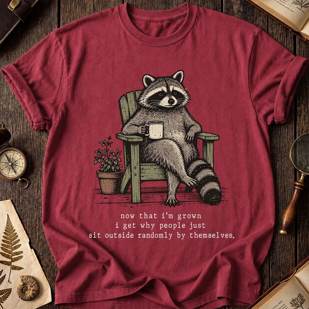Porch Time Raccoon T-Shirt product image 5