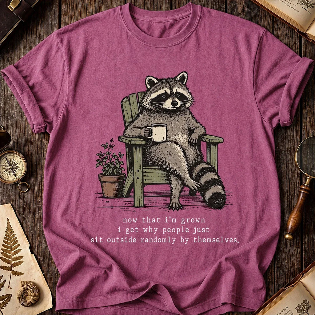 Porch Time Raccoon T-Shirt product image 3