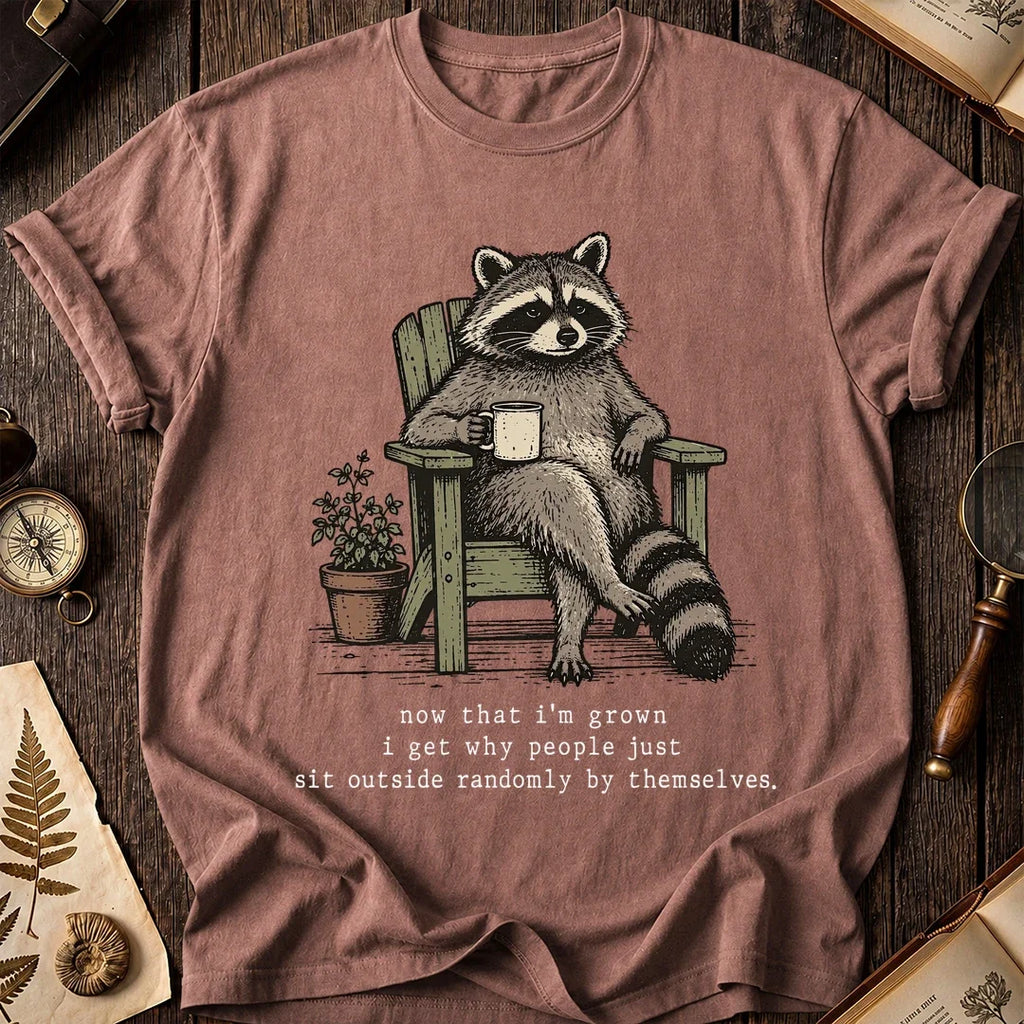 Porch Time Raccoon T-Shirt product image 8