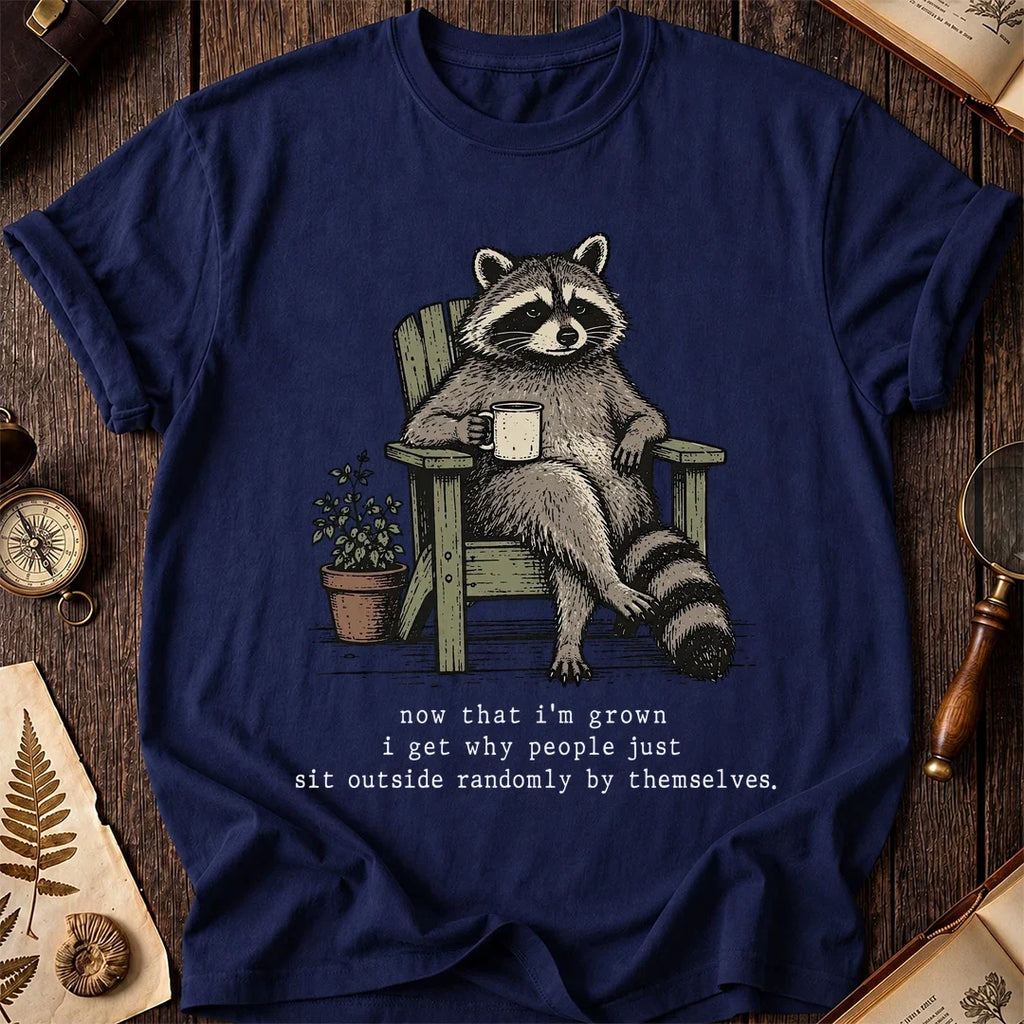Porch Time Raccoon T-Shirt product image 7