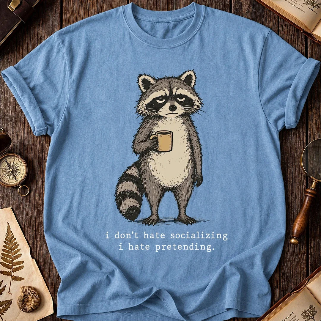Pretending Raccoon T-Shirt product image 4