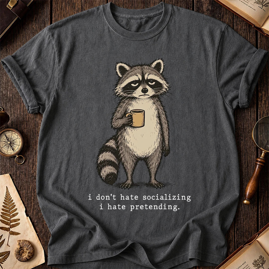 Pretending Raccoon T-Shirt product image 6