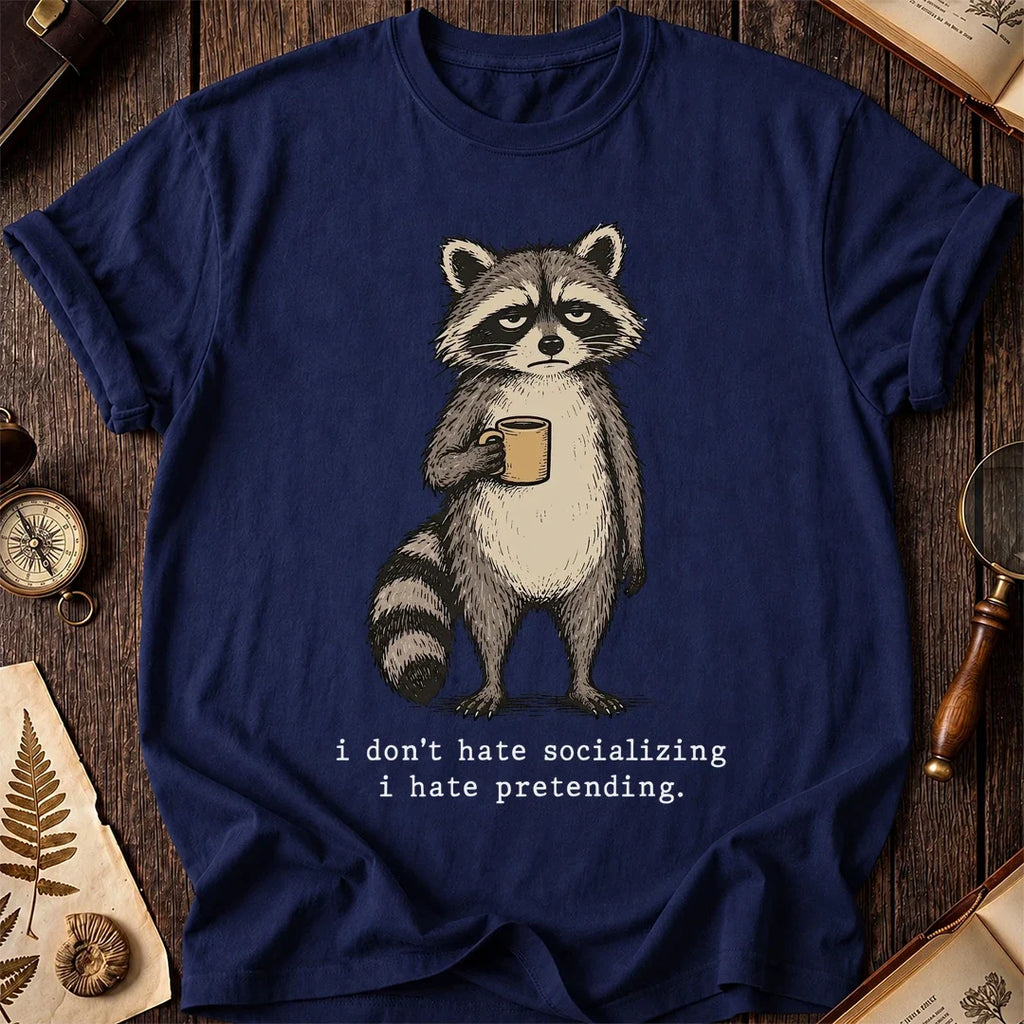 Pretending Raccoon T-Shirt product image 7