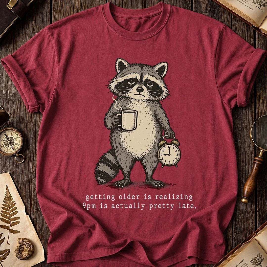 Pretty Late Raccoon T-Shirt product image 5