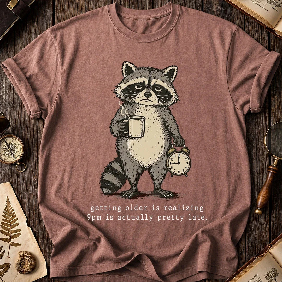 Pretty Late Raccoon T-Shirt product image 8