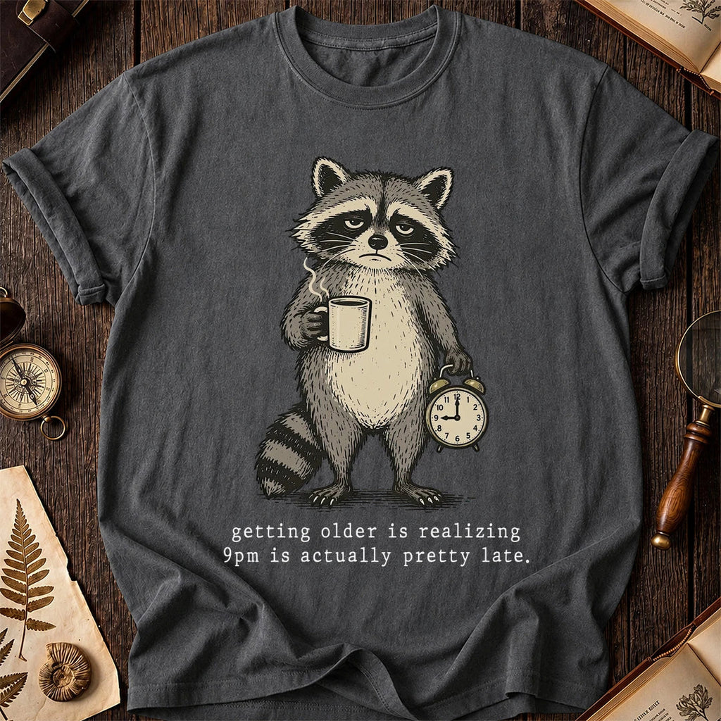 Pretty Late Raccoon T-Shirt product image 6