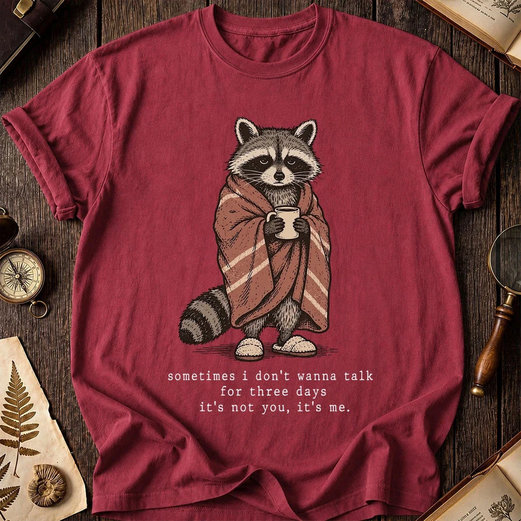 Quiet Days Raccoon T-Shirt product image 5