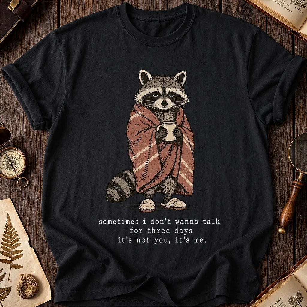 Quiet Days Raccoon T-Shirt product image 2