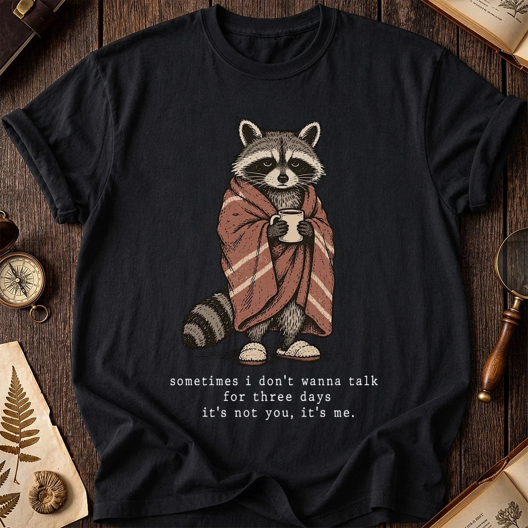 Quiet Days Raccoon T-Shirt product image 2