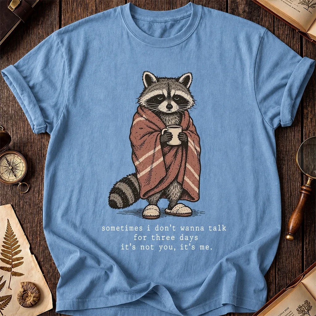 Quiet Days Raccoon T-Shirt product image 4