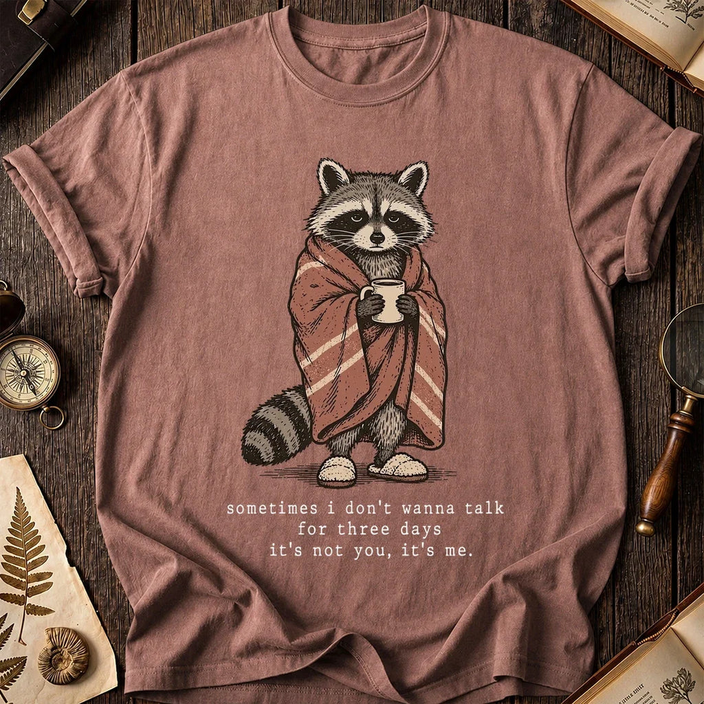 Quiet Days Raccoon T-Shirt product image 8