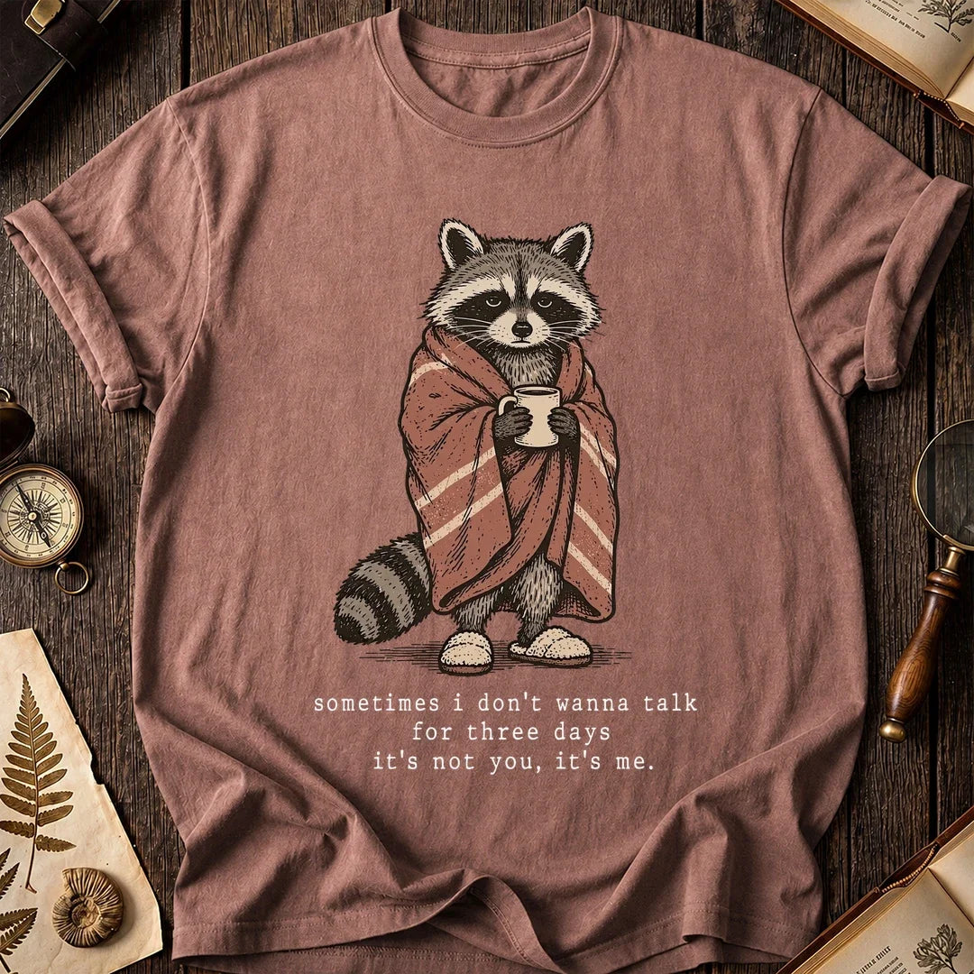 Quiet Days Raccoon T-Shirt product image 8