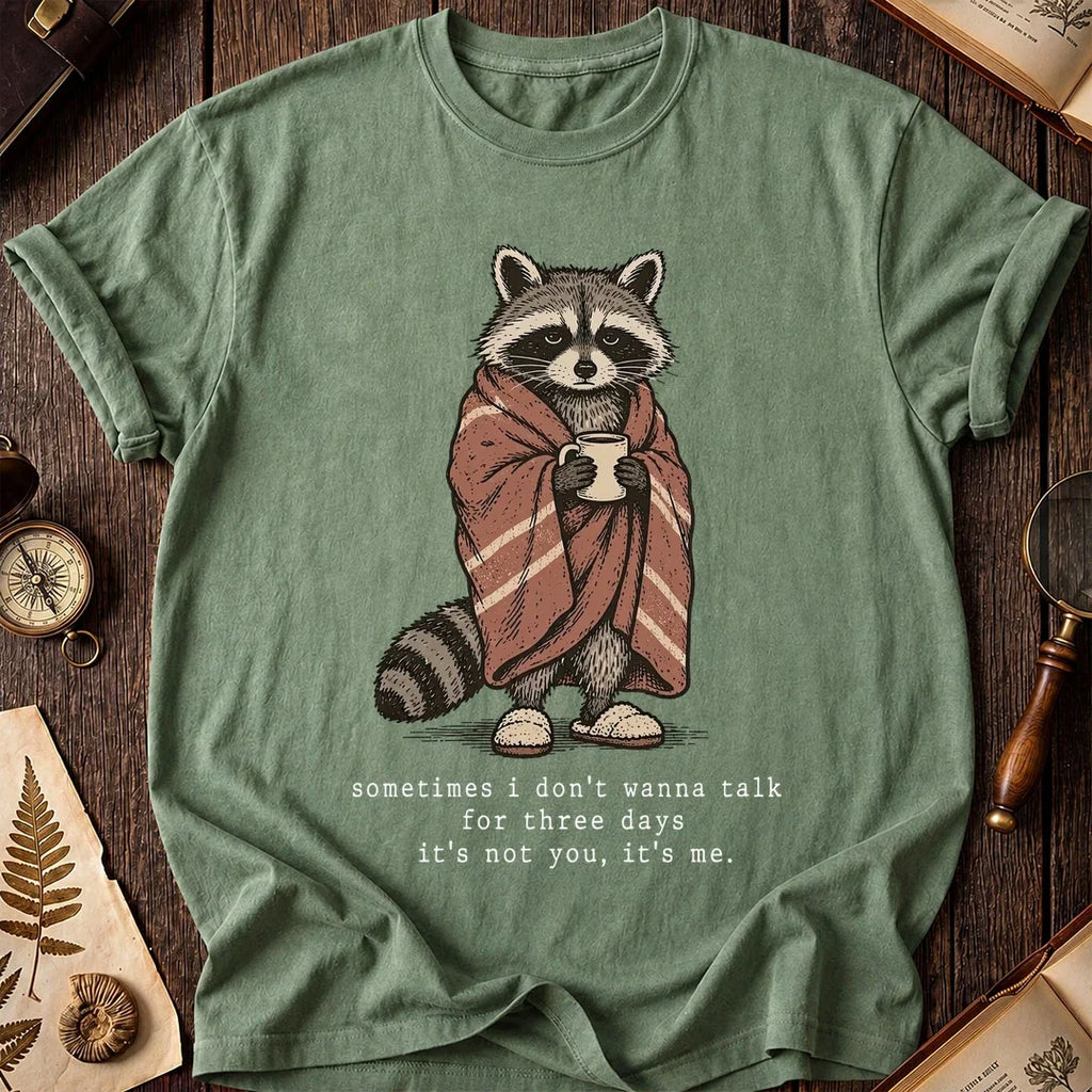 Quiet Days Raccoon T-Shirt product image 1